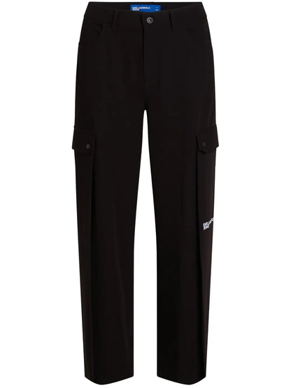Wide-Leg Cargo Trousers