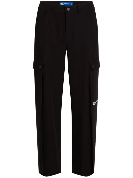 Wide-Leg Cargo Trousers
