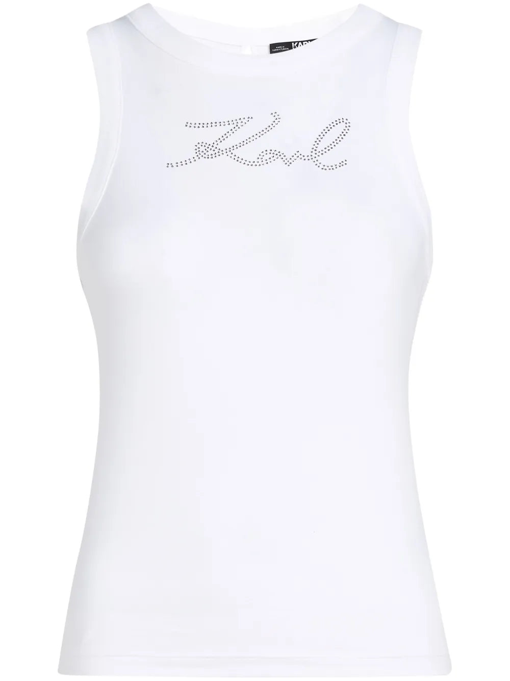Signature Rhinestone-Embellished Tank Top