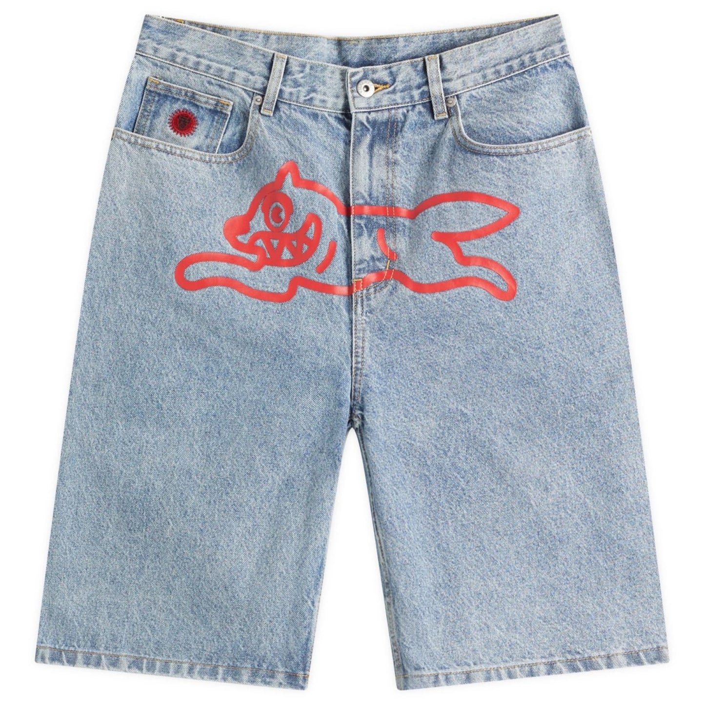 Running Dog Denim Shorts