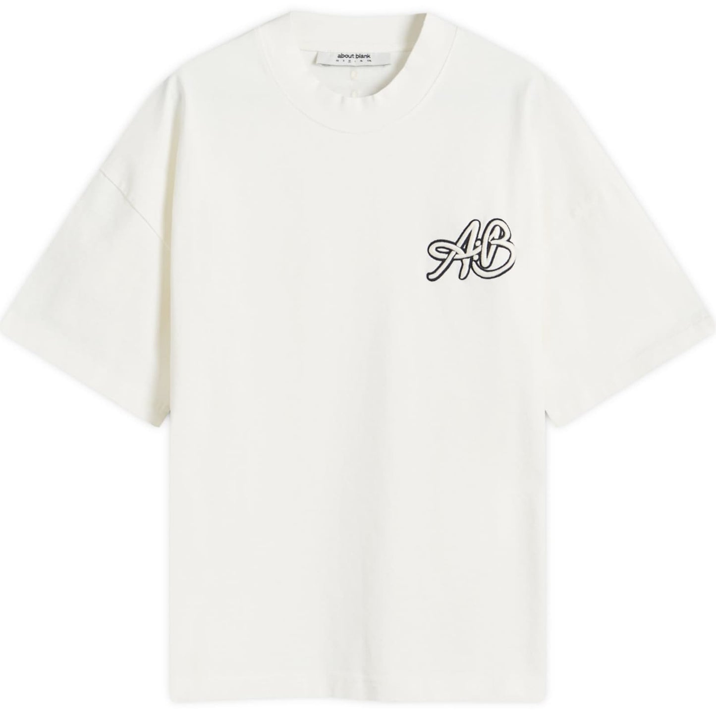 Initial Logo Mock Neck T-Shirt
