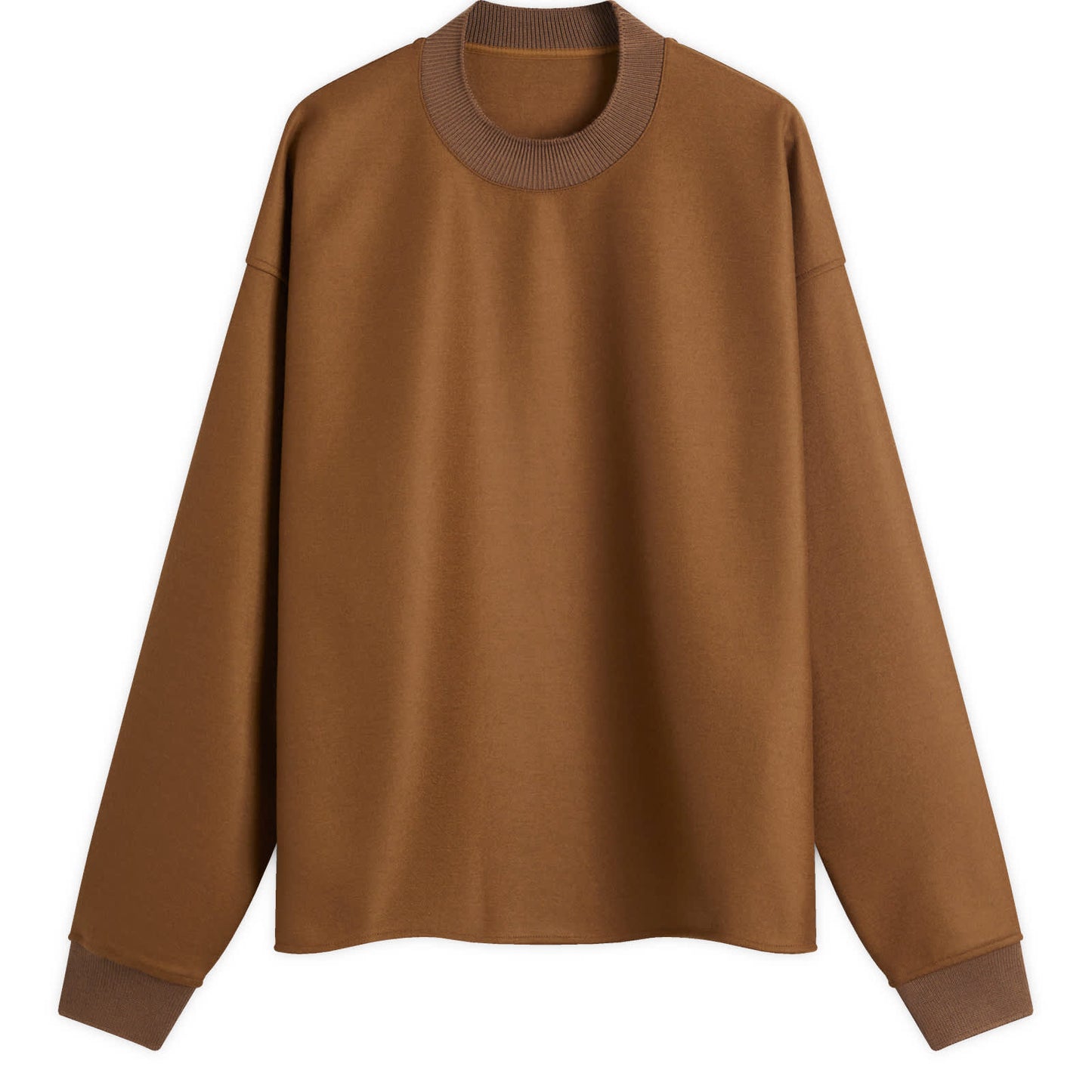 Melton Wool Crew Sweatshirt