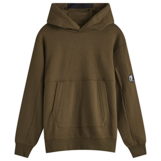 Diagonal Raised Fleece Hoodie
