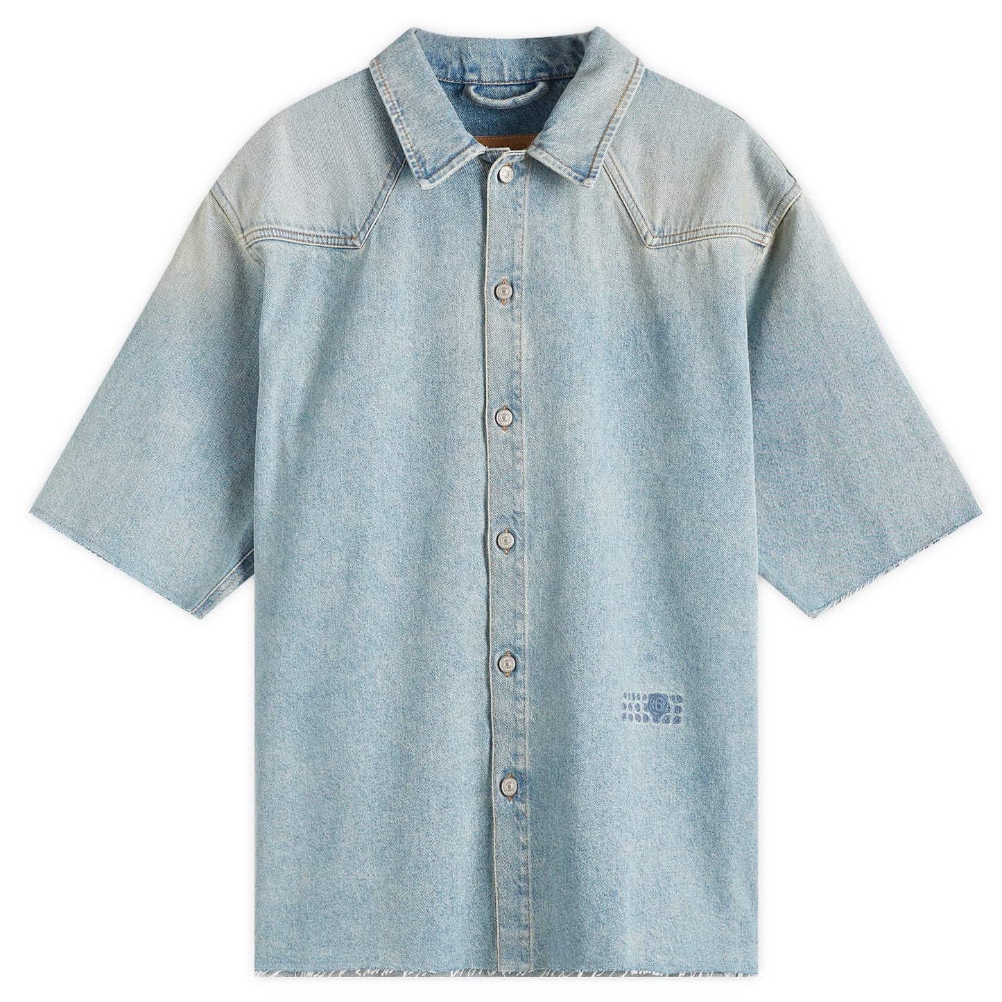 MM6  Denim Short Sleeve Shirt