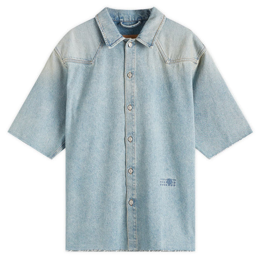 MM6  Denim Short Sleeve Shirt