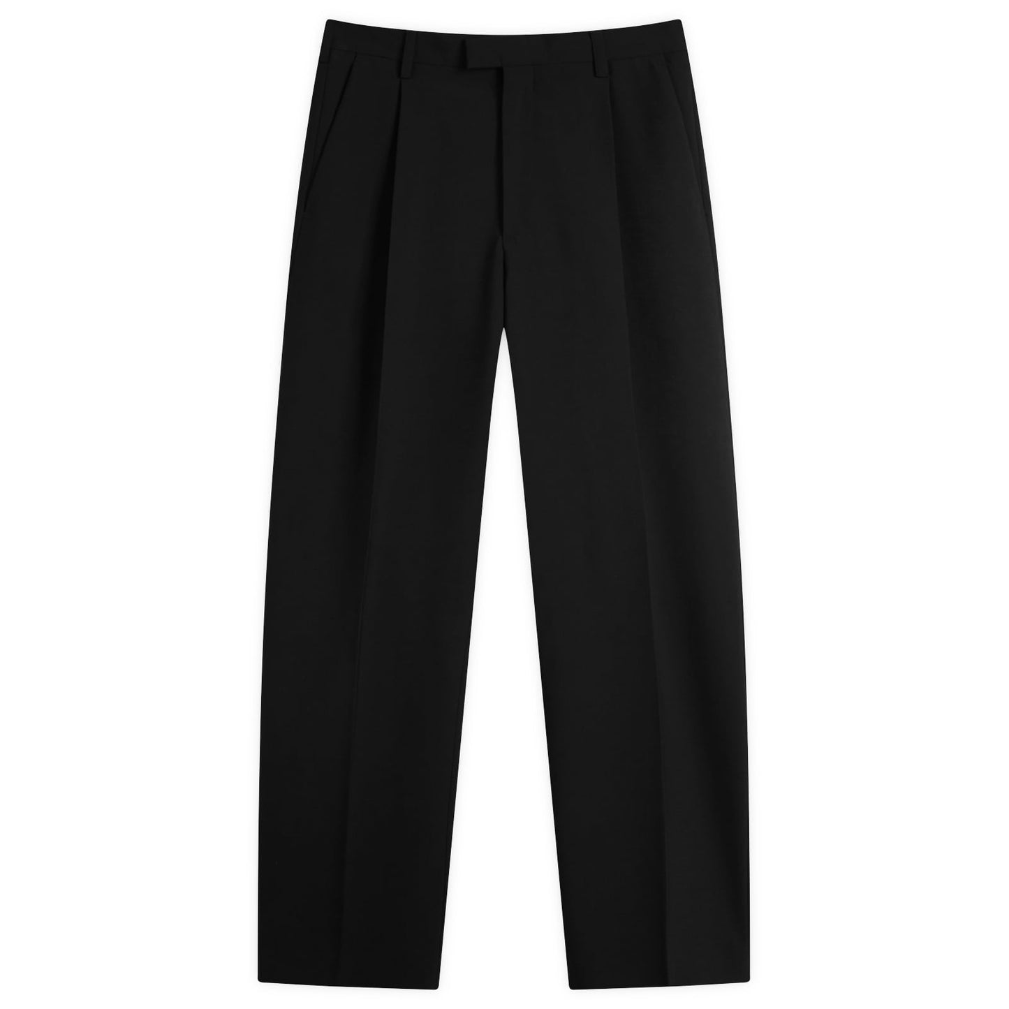 Straight Leg Wool Trousers