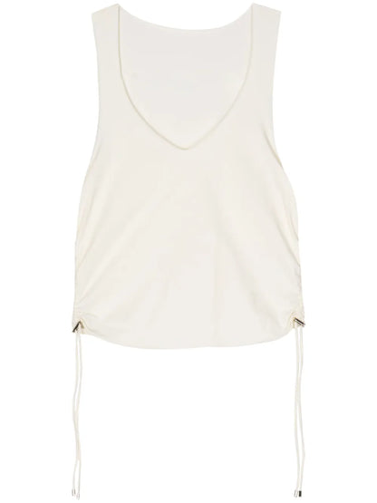 Ruched Scoop Tank Top
