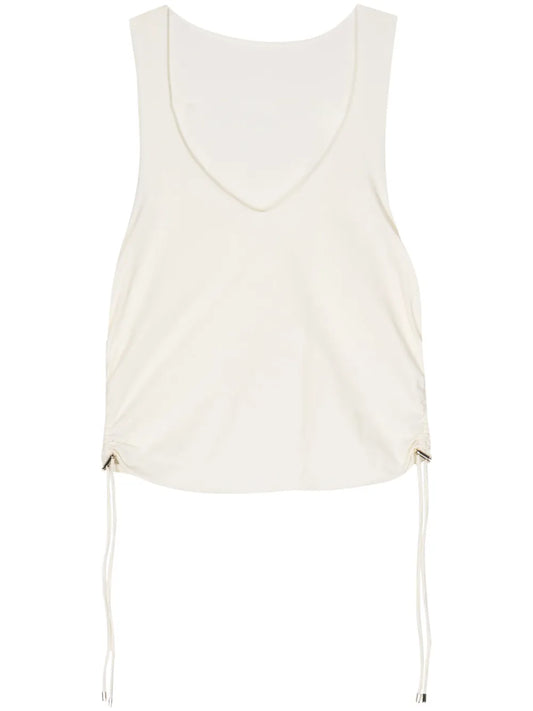 Ruched Scoop Tank Top