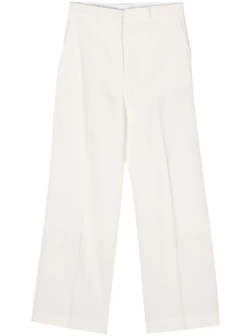Mid-Rise Straight-Leg Trousers