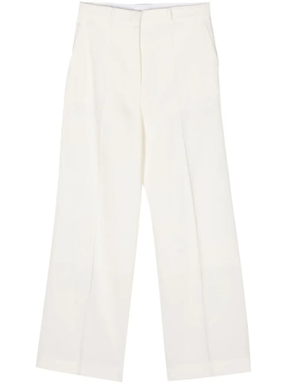 Mid-Rise Straight-Leg Trousers