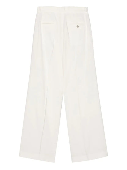 Mid-Rise Straight-Leg Trousers