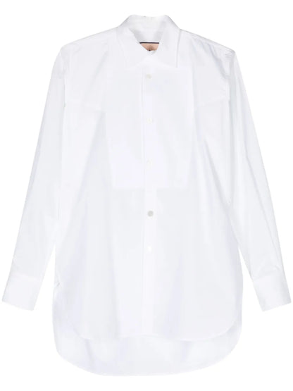 Panel-Detail Poplin Shirt