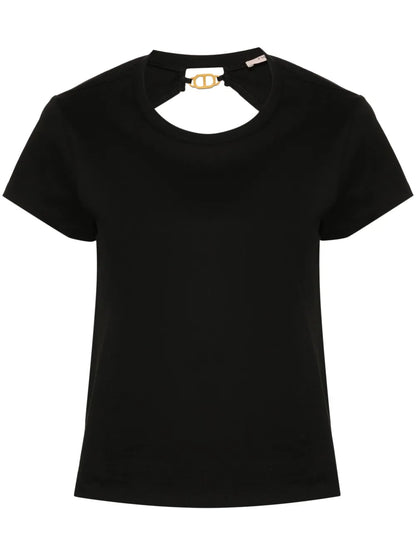 Cut-Out-Detail Cotton T-Shirt