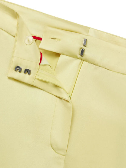 High-Waisted Straight Trousers