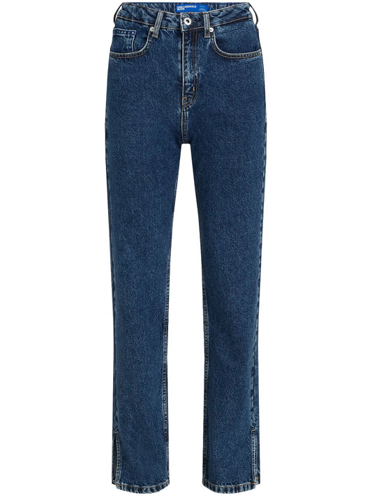High-Rise Straight-Leg Jeans