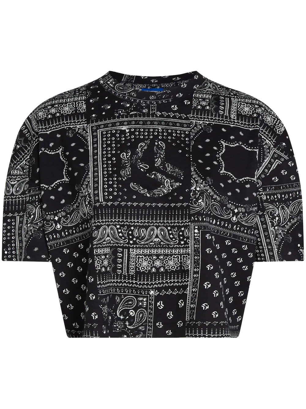 Patterned Cropped T-Shirt