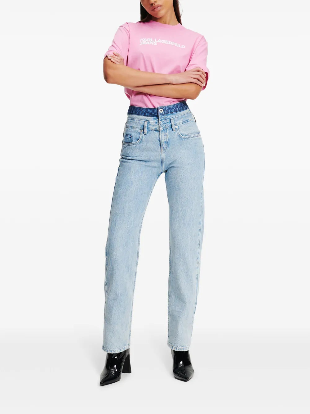 High-Rise Straight-Leg Jeans