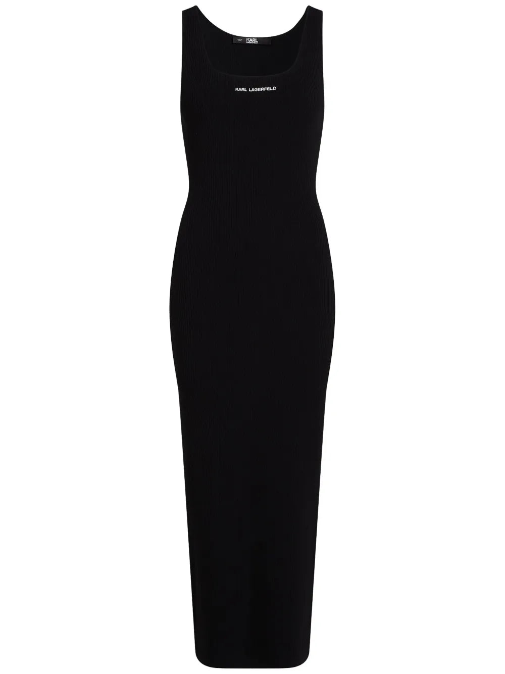 Ribbed-Knit Sleeveless Midi Dress