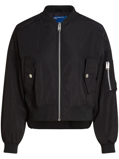 Logo-Appliqué Bomber Jacket