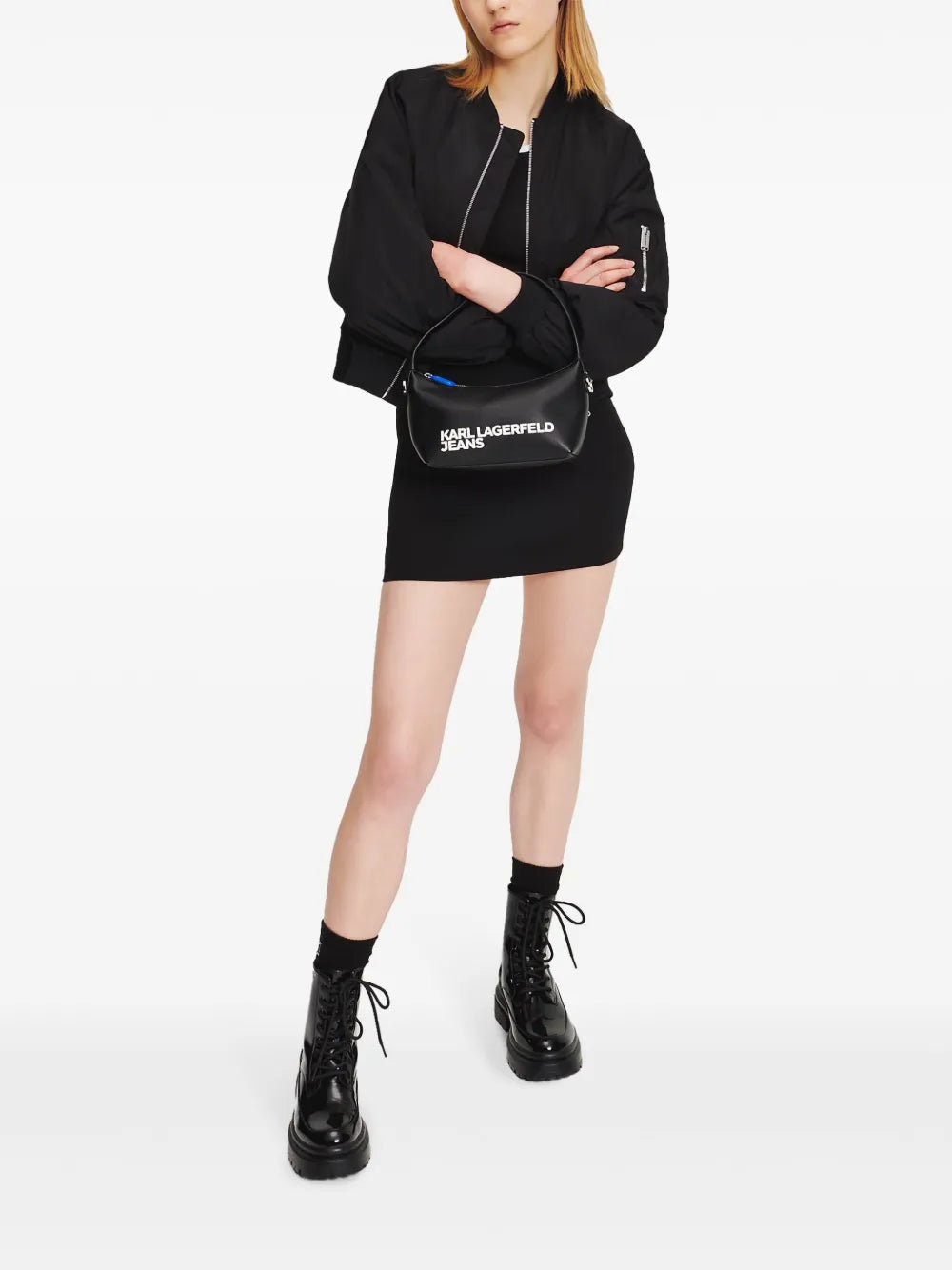 Logo-Appliqué Bomber Jacket