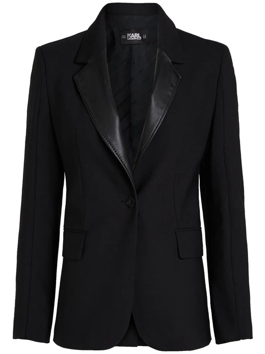 Slit-Sleeve Tailored Blazer