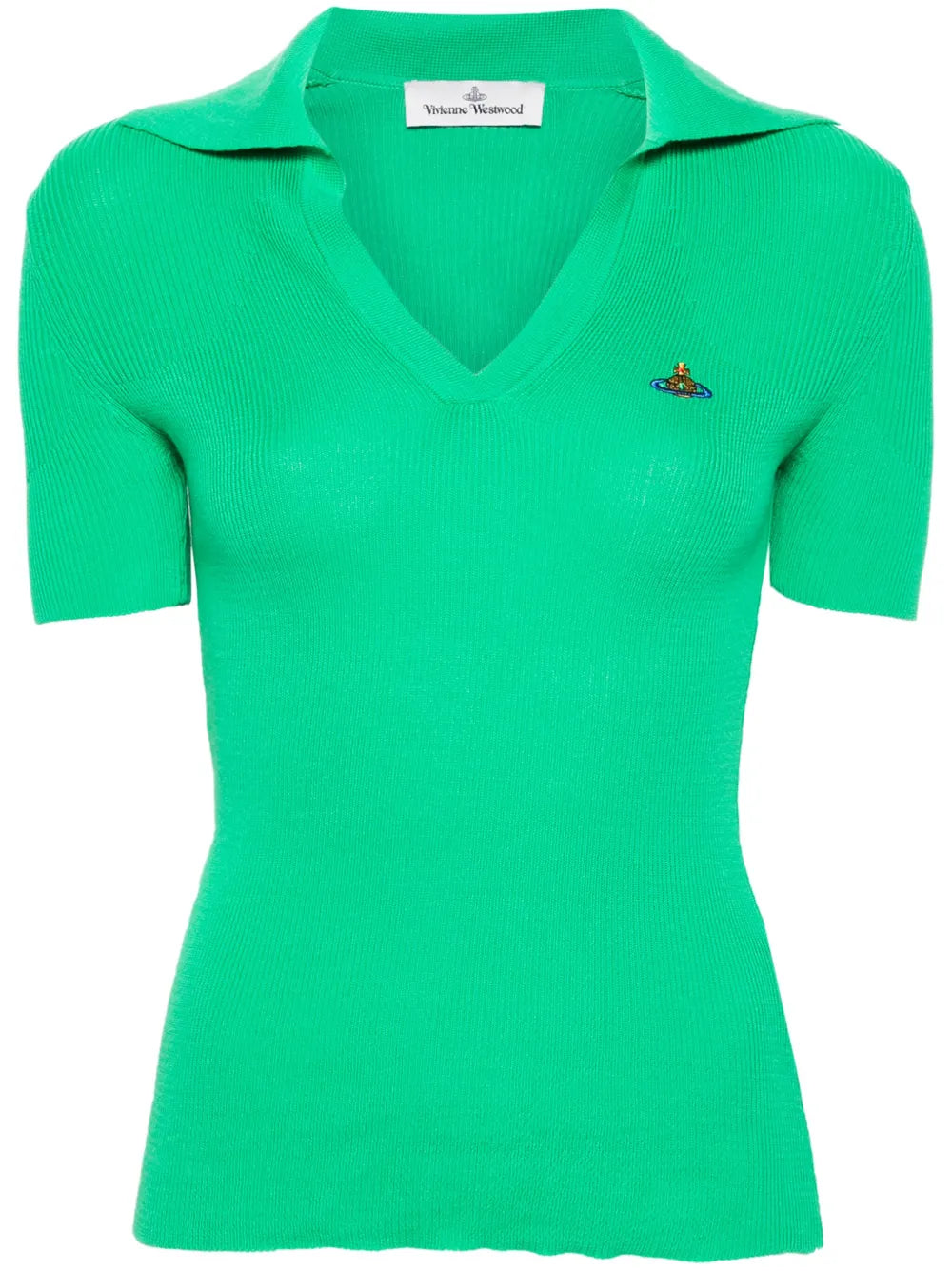 Orb-Embroidery Knitted Top