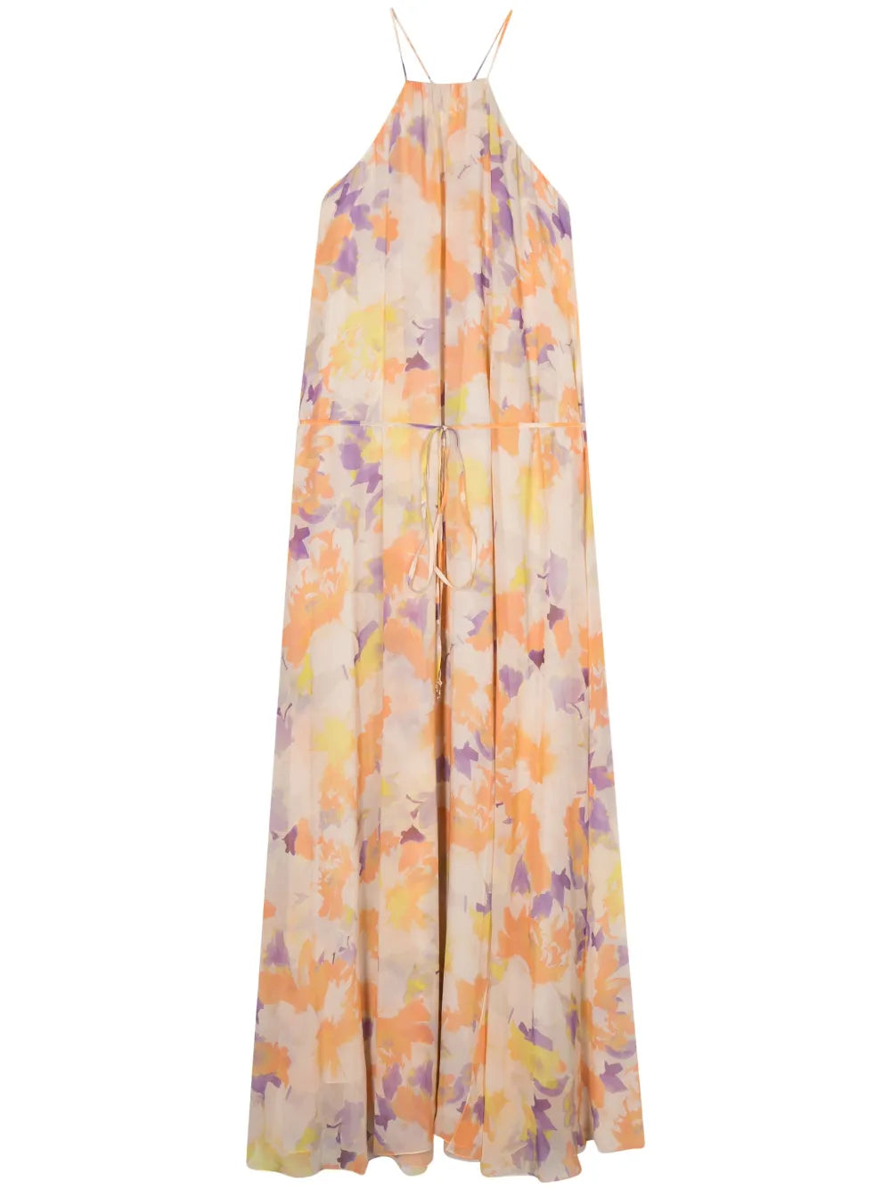 Abstract-Pattern Logo-Plaque Dress