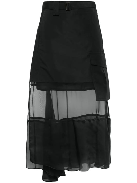 Asymmetric Midi Skirt
