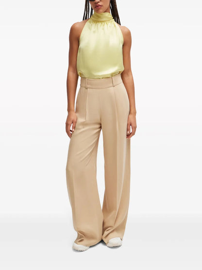 Halterneck Satin Blouse