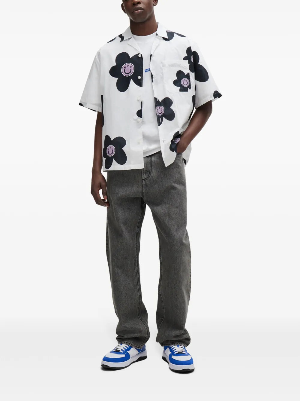 Floral-Print Cotton Shirt