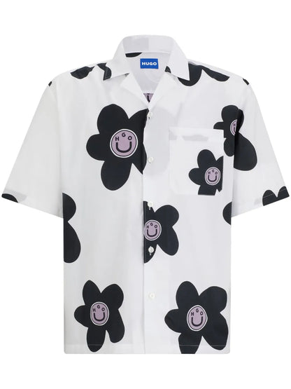 Floral-Print Cotton Shirt