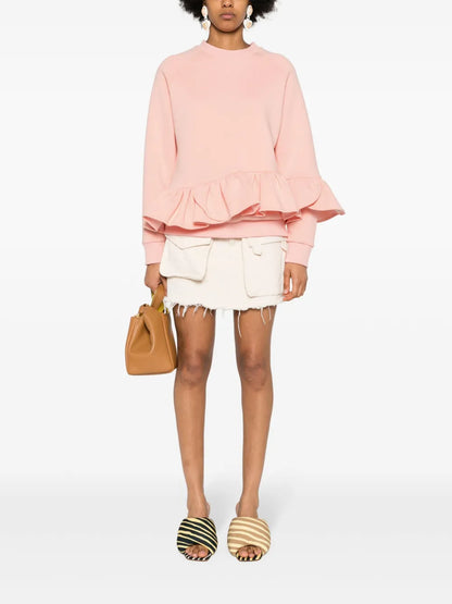 Toffee Peplum Sweatshirt