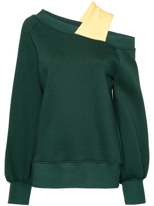 Nutmeg Off-Shoulder Sweatshirt