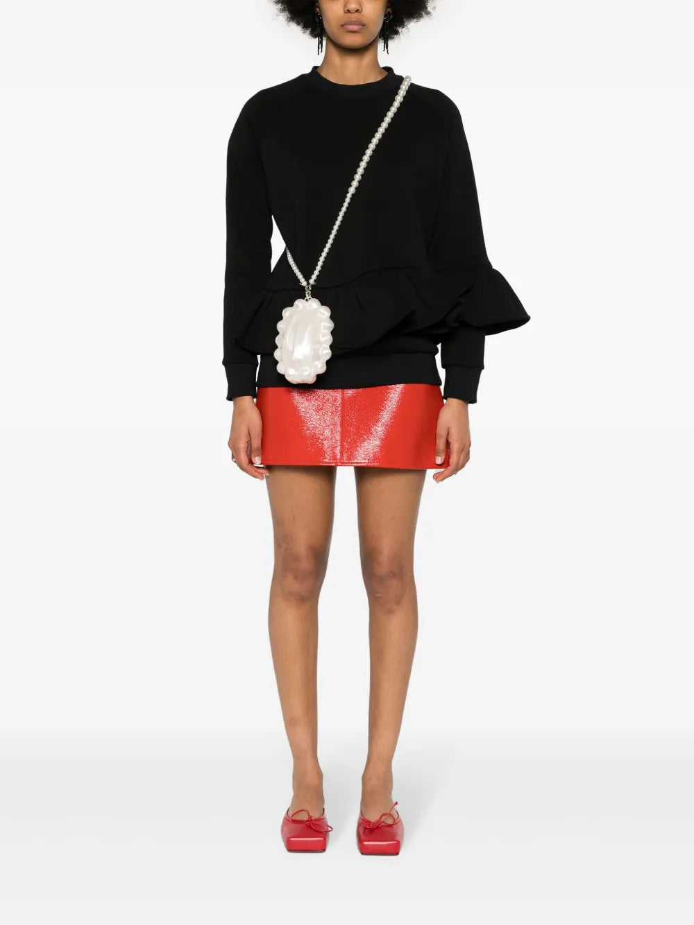 Liquorice Peplum Sweatshirt