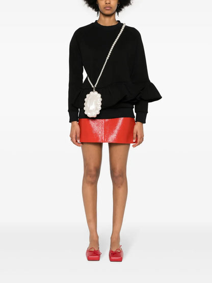 Liquorice Peplum Sweatshirt