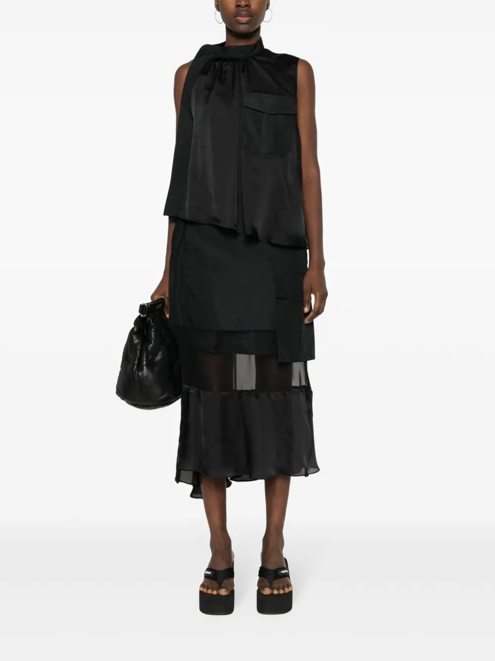 Asymmetric Satin Top