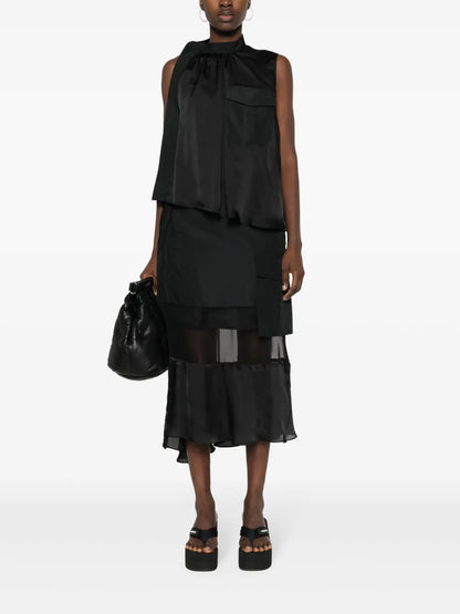 Asymmetric Satin Top
