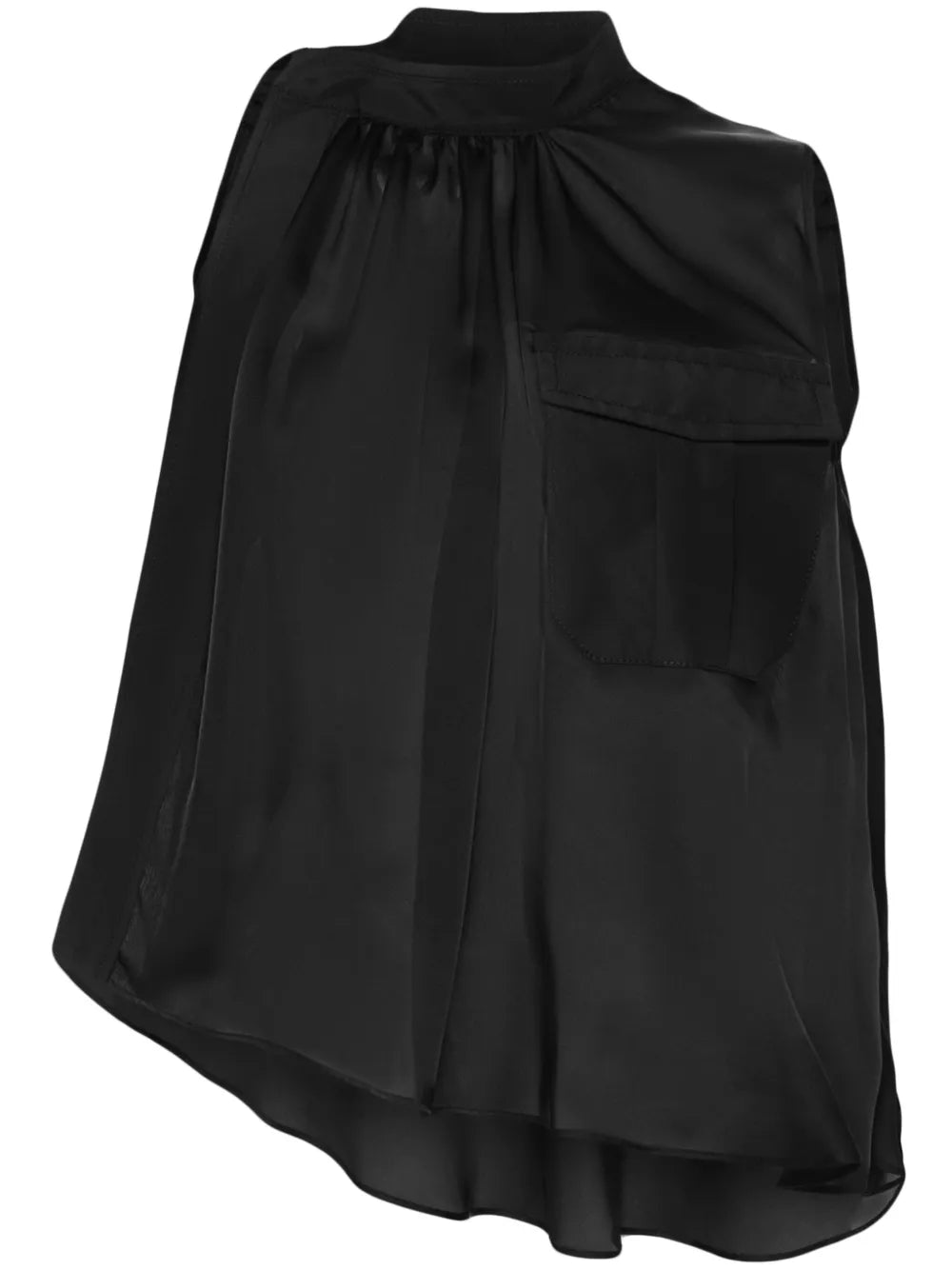 Asymmetric Satin Top