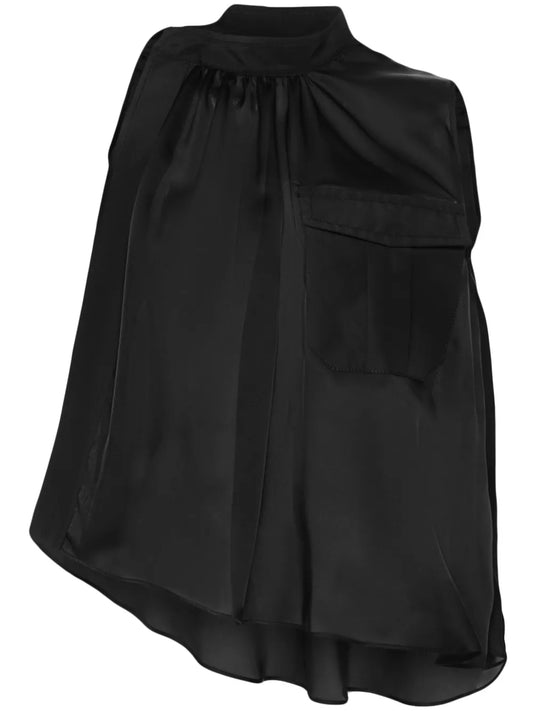 Asymmetric Satin Top