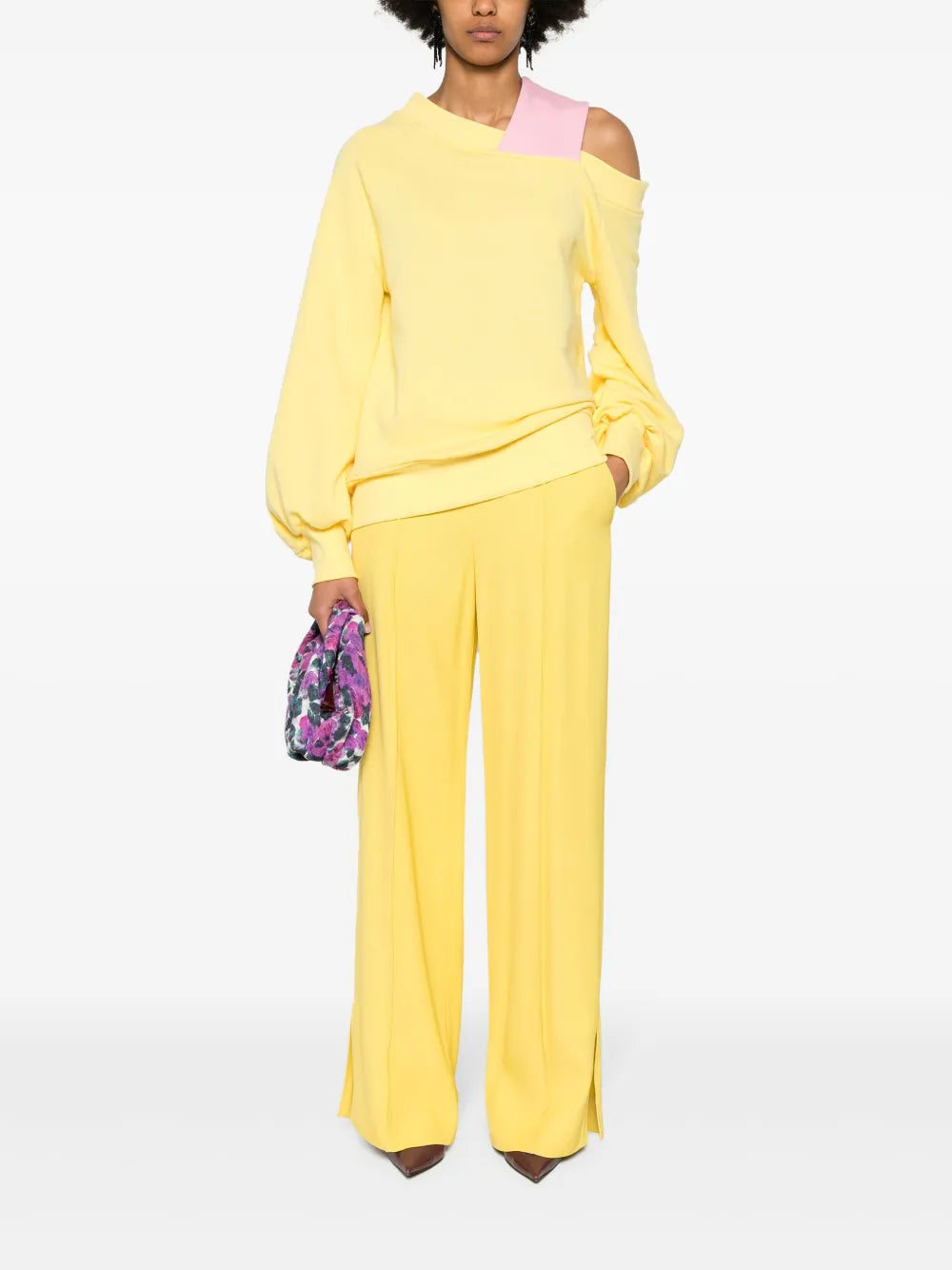 Nutmeg Cold-Shoulder Sweatshirt