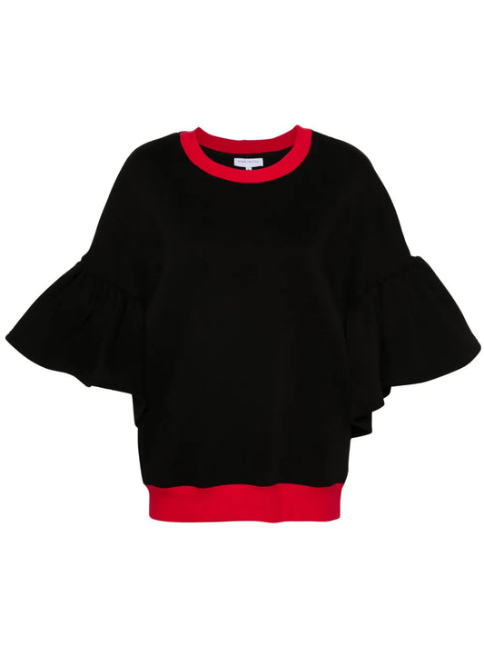 Pepper Contrasting-Trim Sweatshirt