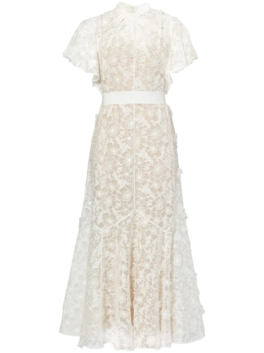 Celestina Cutwork-Organza Dress