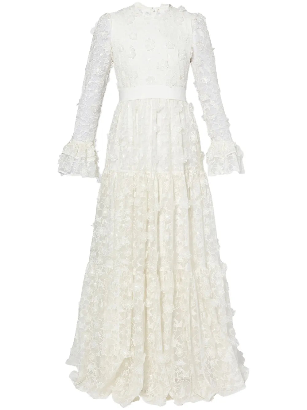 Alvaro Floral-Cutwork Silk-Organza Gown