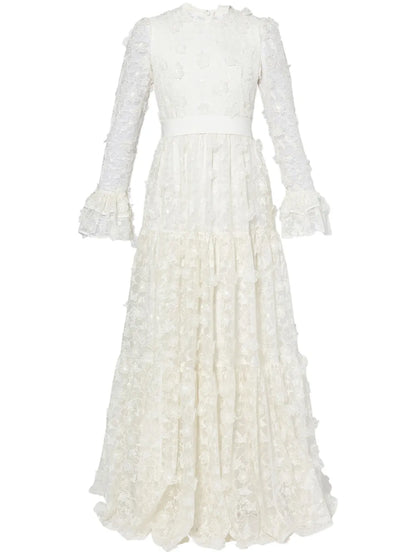Alvaro Floral-Cutwork Silk-Organza Gown