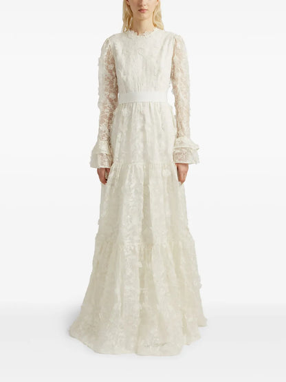 Alvaro Floral-Cutwork Silk-Organza Gown