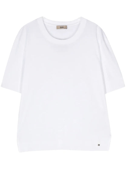 Fine-Knit Short-Sleeved Jumper