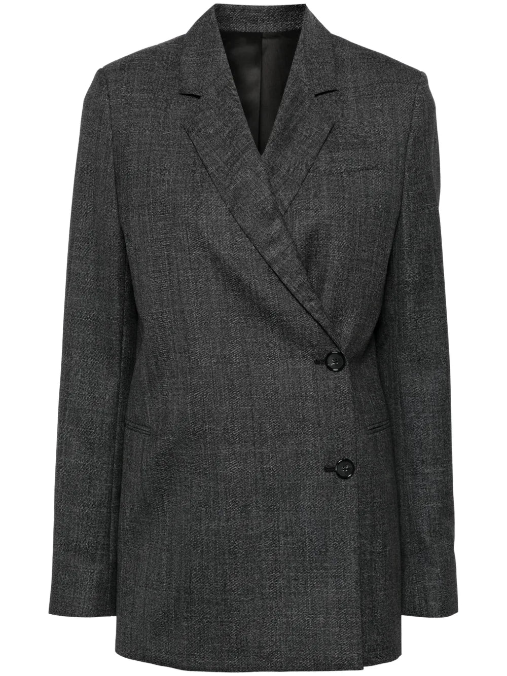 Mélange Double-Breasted Blazer