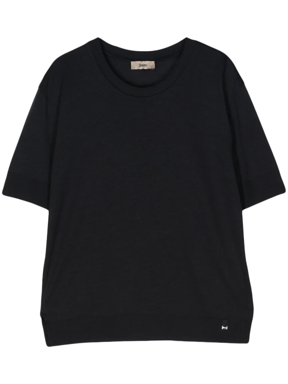 Fine-Knit Short-Sleeved Jumper