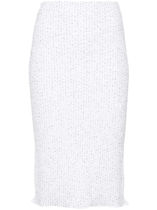 Sequin-Embellished Pencil Skirt