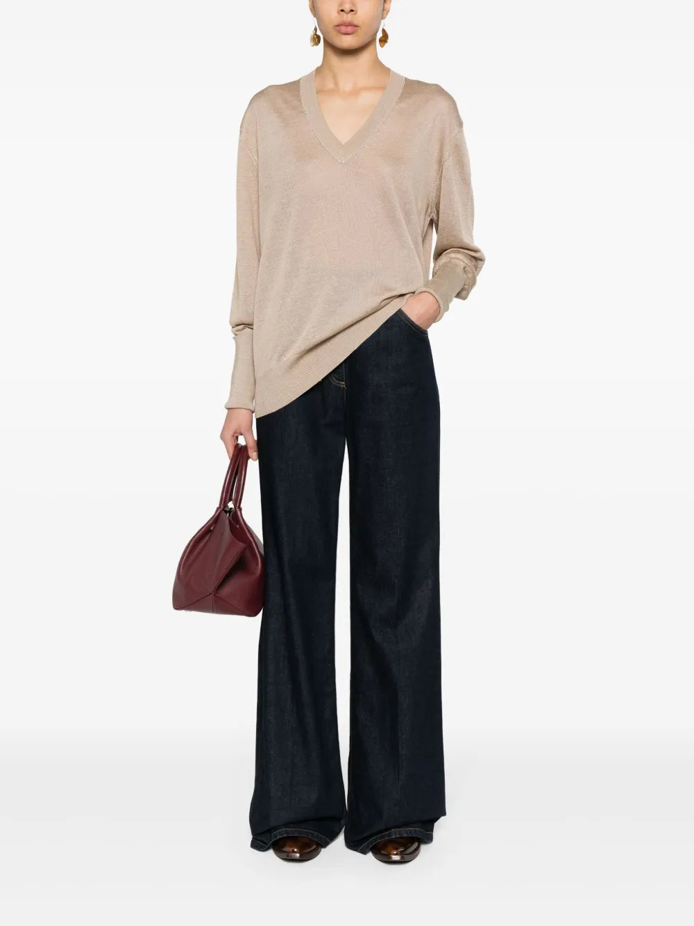 Bead-Embellished Jumper
